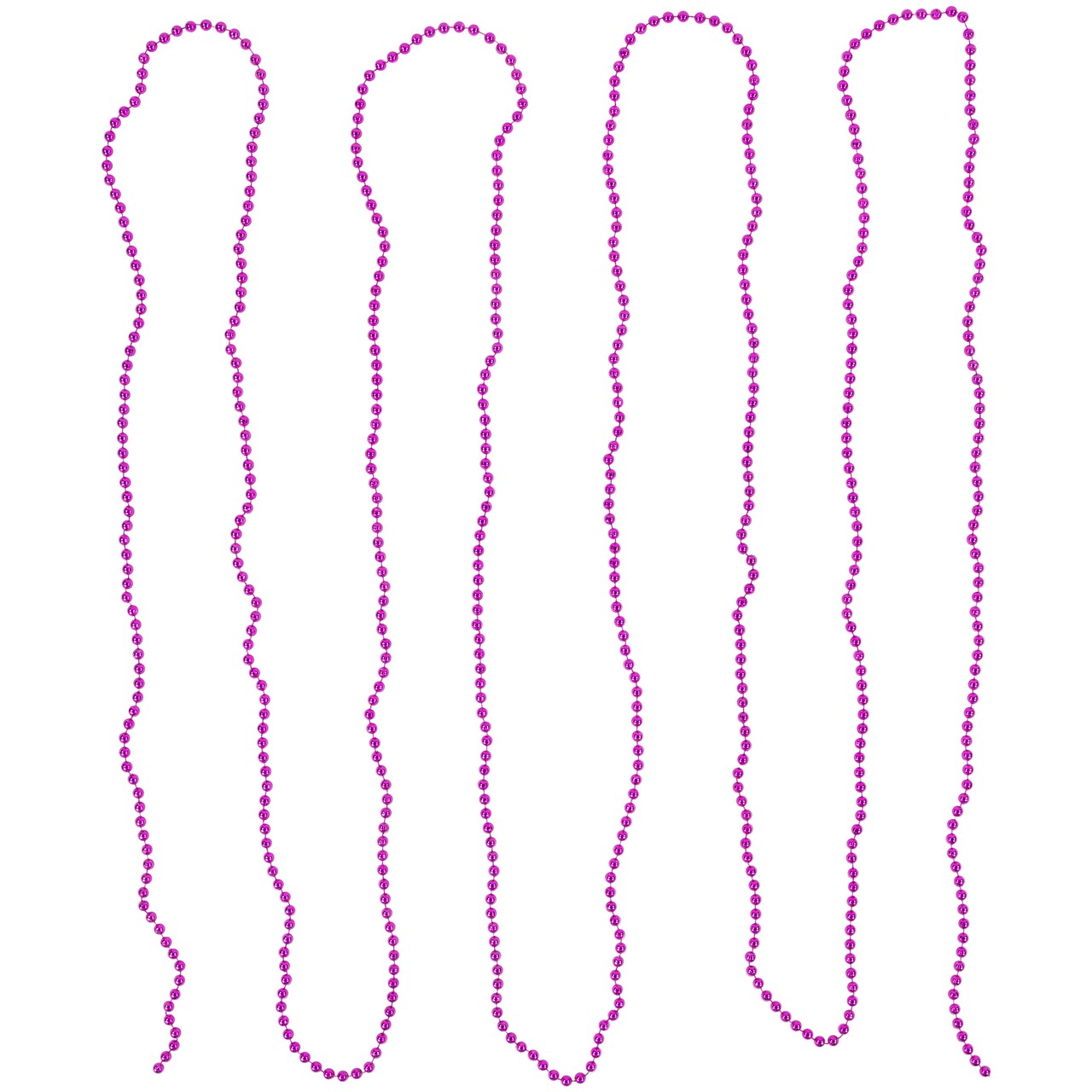 Northlight Shiny Beaded Christmas Garland -15' x .25" - Pink - Unlit